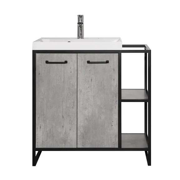 Тумба с раковиной Style Line Лофт 60/80 L/R бетон