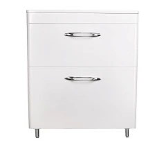 Тумба с раковиной Style Line Каре 70 напольная белая