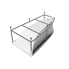 Каркас Vayer Boomerang 180х100 L/R (приобретается в комплекте с ванной) Каркас Vayer Boomerang 180х100 L/R (приобретается в комплекте с ванной)