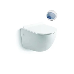 Подвесной унитаз Vincea Globo 36,5*48,5 безободковый с крышкой-сиденьем микролифт Slim Подвесной унитаз Vincea Globo 36,5*48,5 безободковый с крышкой-сиденьем микролифт Slim