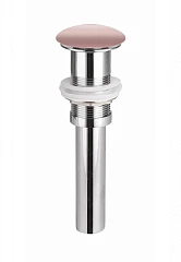 Донный клапан для раковины Ceramicanova CN2000MP click-clack без перелива розовый матовый