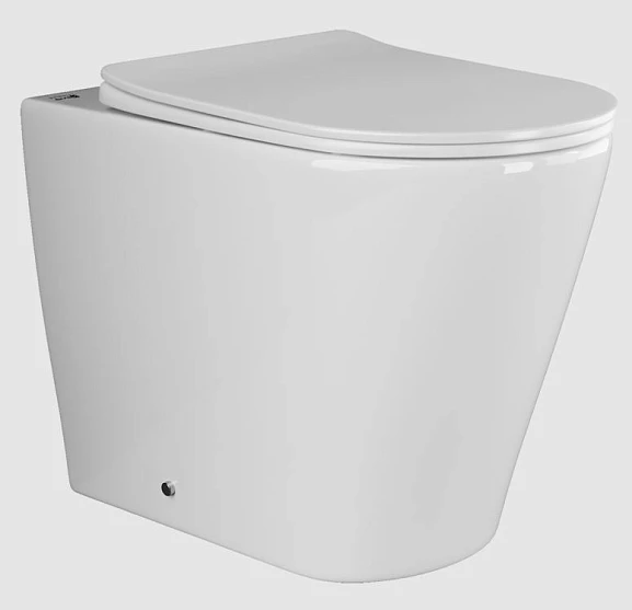 Приставной унитаз Ceramicanova Highlight CN1812 36*56 безободковый с крышкой-сиденьем микролифт Slim