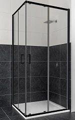 Душевой уголок RGW Classic 90*90*188,5 квадратный профиль черный с поддоном Душевой уголок RGW Classic 90*90*188,5 квадратный профиль черный с поддоном