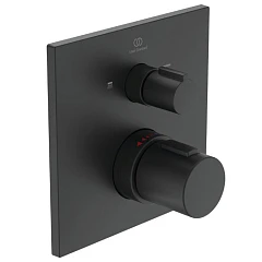 Внешняя часть для термостата Ideal Standard Ceratherm C100 A7522XG черная матовая Внешняя часть для термостата Ideal Standard Ceratherm C100 A7522XG черная матовая
