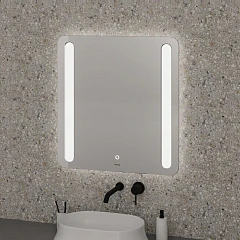 Зеркало Grossman Lara 70*80 Led с сенсорным выключателем и гравировкой Зеркало Grossman Lara 70*80 Led с сенсорным выключателем и гравировкой