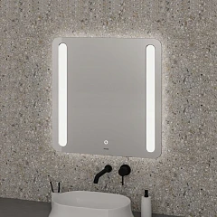 Зеркало Grossman Lara 70*70 Led с сенсорным выключателем и гравировкой Зеркало Grossman Lara 70*70 Led с сенсорным выключателем и гравировкой