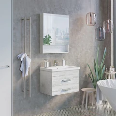 Комплект мебели Comforty Никосия 70П дуб белый (раковина Como 70) Комплект мебели Comforty Никосия 70П дуб белый (раковина Como 70)