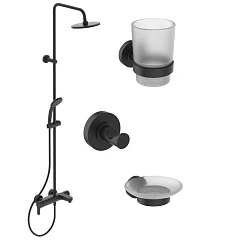Промо-комплект Ideal Standard IdealRain BL749S1 черный матовый Промо-комплект Ideal Standard IdealRain BL749S1 черный матовый