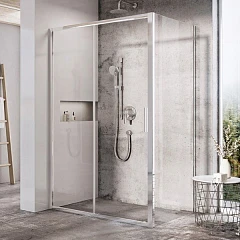 Душевой уголок Ravak Blix Slim 100*80*195 профиль глянцевый хром, стекло Transparent без поддона Душевой уголок Ravak Blix Slim 100*80*195 профиль глянцевый хром, стекло Transparent без поддона