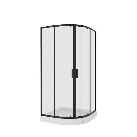 Душевое ограждение Niagara Nova NG-6807-08 BLACK 100*100*190 без поддона