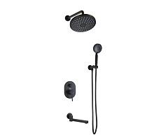 Душевой комплект Bronze DE Luxe Scandi 14582B черный матовый Душевой комплект Bronze DE Luxe Scandi 14582B черный матовый
