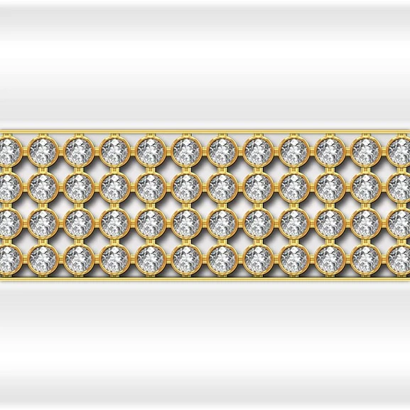 Декоративная горизонтальная вставка Radomir "Кристаллы Swarovski" на торцевую панель к ДБ Элис (на выбор по фото)