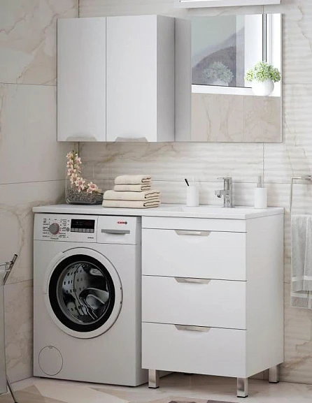 Комплект мебели Corozo Алиот 120 напольный для установки над стиральной машиной R