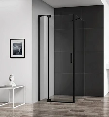 Душевой уголок Cezares SLIDER-AH-1-80-70/80-C-NERO 70/80*80*195 профиль черный без поддона Душевой уголок Cezares SLIDER-AH-1-80-70/80-C-NERO 70/80*80*195 профиль черный без поддона