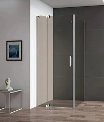 Душевой уголок Cezares SLIDER-AH-1-100-90/100-BR-Cr 90/100*100*195 стекло бронзированное без поддона Душевой уголок Cezares SLIDER-AH-1-100-90/100-BR-Cr 90/100*100*195 стекло бронзированное без поддона