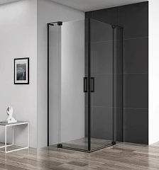 Душевой уголок Cezares SLIDER-AH-2-70/80-100/110-C-NERO 100/110*70/80*195 профиль черный без поддона Душевой уголок Cezares SLIDER-AH-2-70/80-100/110-C-NERO 100/110*70/80*195 профиль черный без поддона