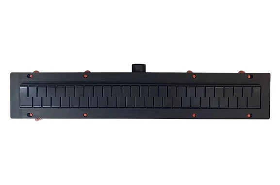 Душевой лоток MCH/Veconi Medium Black V450MB боковой выпуск черный