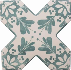 Керамогранит Cevica Becolors 13,25*13,25 Cross Decoro Stencil Lagoon Керамогранит Cevica Becolors 13,25*13,25 Cross Decoro Stencil Lagoon