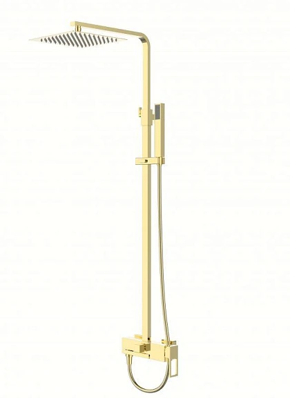 Душевая стойка BelBagno Luce LUC-VSCM-ORO золото с изливом