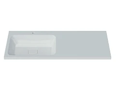 Полувстраиваемая раковина Madera Kamilla 130*48 L для установки над стиральной машиной Полувстраиваемая раковина Madera Kamilla 130*48 L для установки над стиральной машиной
