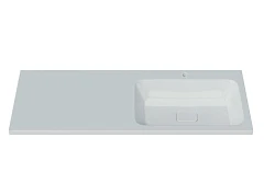 Полувстраиваемая раковина Madera Kamilla 130*48 R для установки над стиральной машиной Полувстраиваемая раковина Madera Kamilla 130*48 R для установки над стиральной машиной