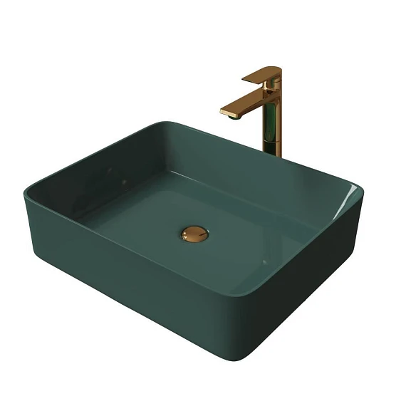 Накладная раковина Grossman Color GR-3016OLM 48*37 бирюза