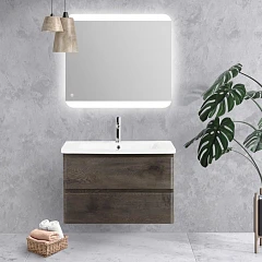 Комплект мебели BelBagno Albano-Cer 80 Rovere Nature Grigio Комплект мебели BelBagno Albano-Cer 80 Rovere Nature Grigio