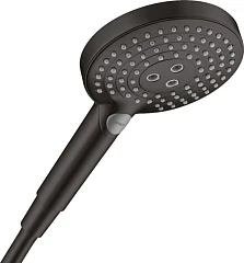 Душевая лейка Hansgrohe Raindance Select S 120 26530670 3 режима черная матовая Душевая лейка Hansgrohe Raindance Select S 120 26530670 3 режима черная матовая