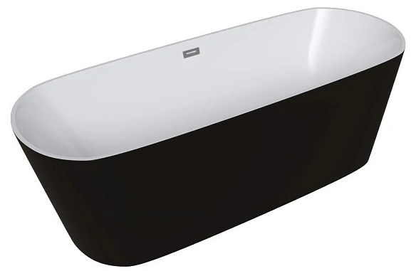Акриловая ванна Grossman Forta GR-2701B 150х70 черный глянец