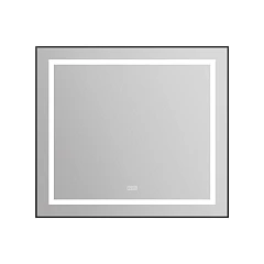 Зеркало BelBagno SPC-KRAFT-885-785-TCH-WARM-NERO 88,5*78,5 черное с Led-подсветкой сенсорный выключатель подогрев