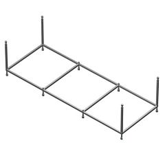 Монтажный комплект для ванны Roca Uno 160*75 (каркас, слив-перелив, крепления) (приобретается в комплекте с ванной)
