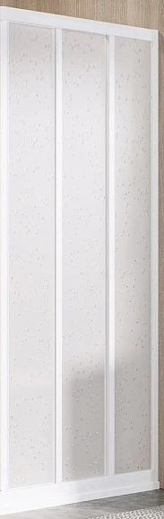 Душевая стенка с дверью Ravak Supernova ASRV3-80 80*198 профиль белый, пластик Pearl