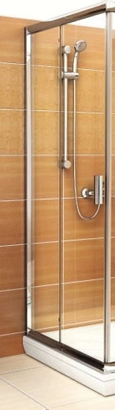 Душевая стенка с дверью Ravak Blix BLRV2K-120 профиль глянцевый хром, стекло Transparent
