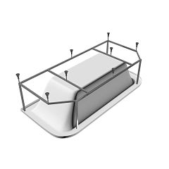 Каркас Vayer Options BTW 180х85 (приобретается в комплекте с ванной)