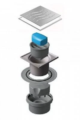 Душевой трап Pestan Confluo Standard Vertical Dry Mask с дизайн-решеткой