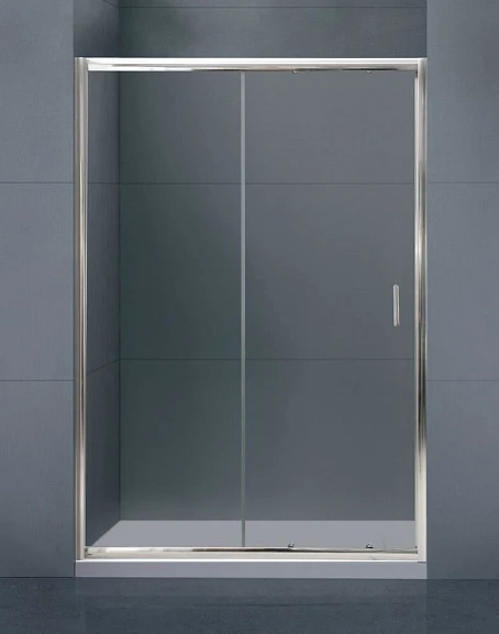 Душевая дверь в нишу BelBagno UNO-BF-1 140*200 L/R стекло прозрачное с поддоном 140*90*15
