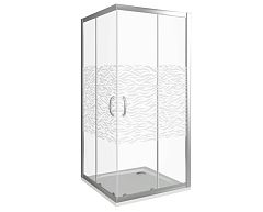 Душевой уголок Bas Infinity CR-100-W-CH 100*100*185 без поддона Душевой уголок Bas Infinity CR-100-W-CH 100*100*185 без поддона