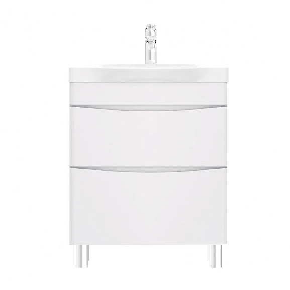 Тумба с раковиной AM.PM Like 65 белый глянец напольная