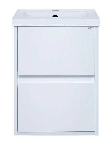 Тумба с раковиной Misty Алиса 40 подвесная белая
