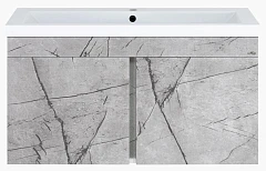 Тумба с раковиной Misty Торос 100 серый мрамор Тумба с раковиной Misty Торос 100 серый мрамор