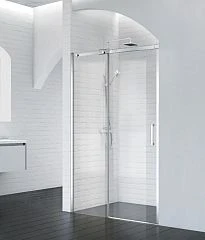 Душевая дверь в нишу BelBagno ACQUA-BF-1-120-C-Cr 120*210 L/R профиль хром с поддоном 120*80*15 L