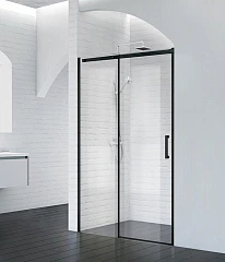 Душевая дверь в нишу BelBagno ACQUA-BF-1-140-C-NERO 140*198 L/R профиль черный с поддоном 140*90*3 белый матовый Душевая дверь в нишу BelBagno ACQUA-BF-1-140-C-NERO 140*198 L/R профиль черный с поддоном 140*90*3 белый матовый
