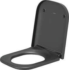 Крышка-сиденье Duravit Happy D.2 микролифт антрацит матовая Крышка-сиденье Duravit Happy D.2 микролифт антрацит матовая