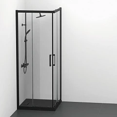 Душевой уголок Ideal Standard Connect 2 90*90*195 профиль черный матовый без поддона Душевой уголок Ideal Standard Connect 2 90*90*195 профиль черный матовый без поддона