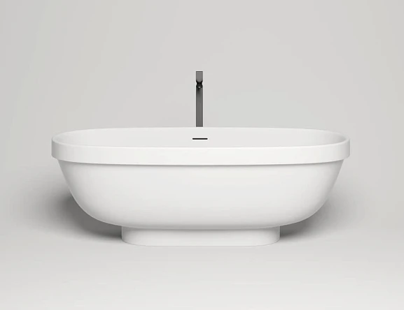 Ванна из искусственного камня Salini Greca S-Stone 180х80 внешняя сторона цветная матовая (по RAL)