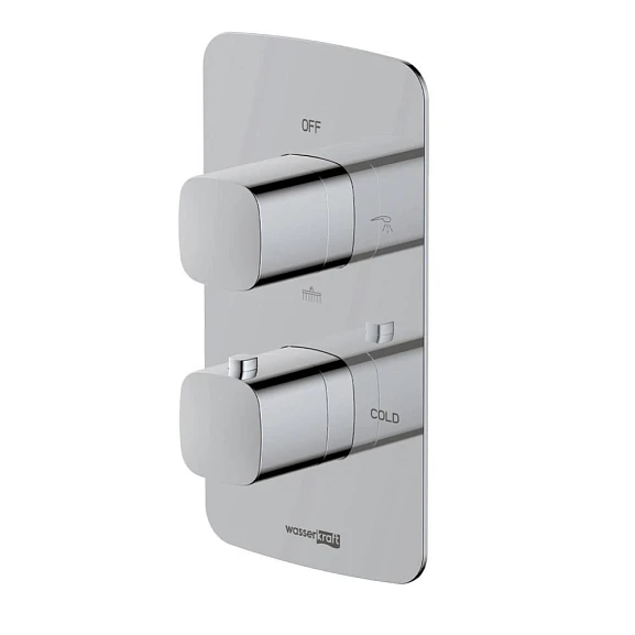 Термостатический смеситель WasserKRAFT Naab 8644 Thermo для ванны и душа