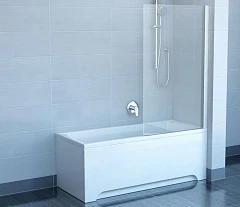 Шторка на ванну Ravak CVS1-80 R профиль белый, стекло Transparent Шторка на ванну Ravak CVS1-80 R профиль белый, стекло Transparent