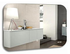 Зеркало Aquanika Basic 80*55 AQB5580RU44 с подсветкой, датчик движения, часы Зеркало Aquanika Basic 80*55 AQB5580RU44 с подсветкой, датчик движения, часы