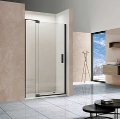 Душевая дверь в нишу Vincea Extra VDP 110/120*200 профиль черный матовый без поддона Душевая дверь в нишу Vincea Extra VDP 110/120*200 профиль черный матовый без поддона