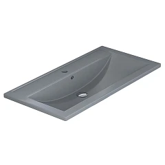 Встраиваемая раковина Uperwood Foster Quartz 80*45,5 серая матовая, бетон Встраиваемая раковина Uperwood Foster Quartz 80*45,5 серая матовая, бетон